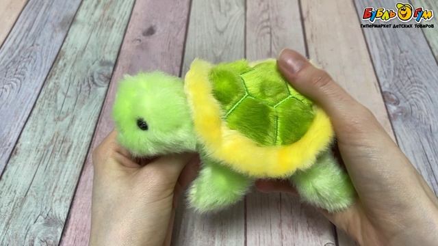 Игрушка мягкая Lanson Toys Черепашка мини с магнитами на лапках 12см - видео