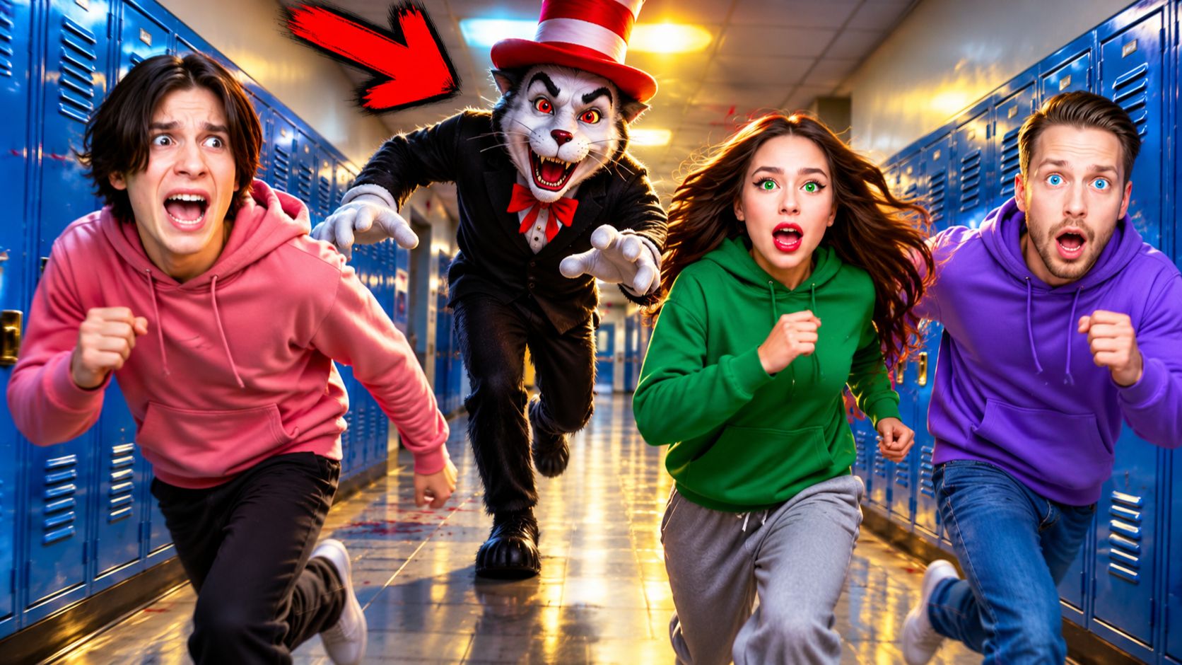 КЭТ ИН ХЕТ ИЩЕТ НАС В ШКОЛЕ! 😱 ПРЯТКИ В ROBLOX с Сашей ДАБЛ БАБЛ 😱 - Дабл Бабл
