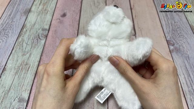 Игрушка мягкая LANSON TOYS Мишка белый мини 12см - видео