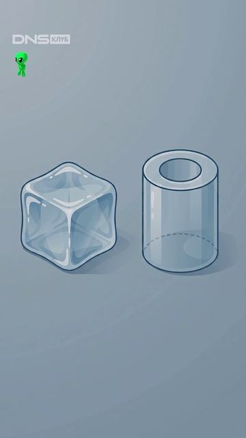Почему этот лёд охлаждает напиток быстрее?