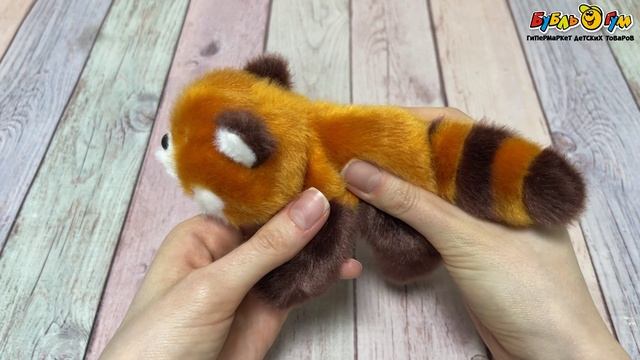 Игрушка мягкая LANSON TOYS Панда красная мини 12см - видео