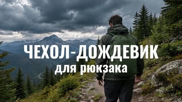 Чехол-дождевик для рюкзака. Промо-ролик.