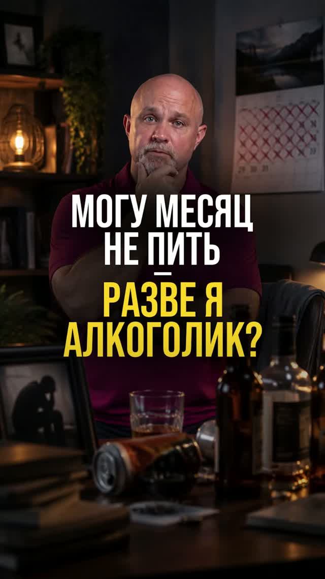 Могу месяц не пить. Разве я алкоголик?