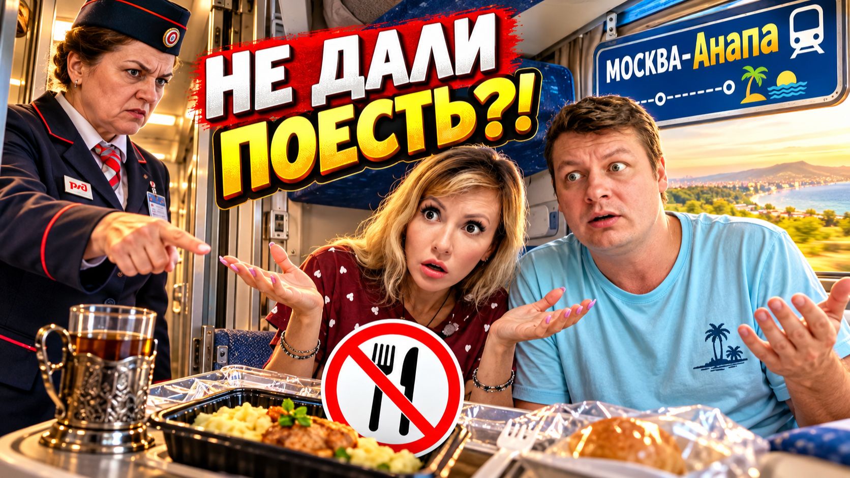 Поезд Москва-Анапа 🚆 ПРОСПАЛИ И ОСТАЛИСЬ БЕЗ ЕДЫ | Поездка пошла не по ПЛАНУ | Прогулка по Воронежу