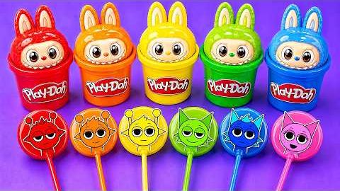 Мультики для детей, Делаем LABUBU Из Play-Doh! Слайм, Леденцы И Суперзалипательный ASMR!