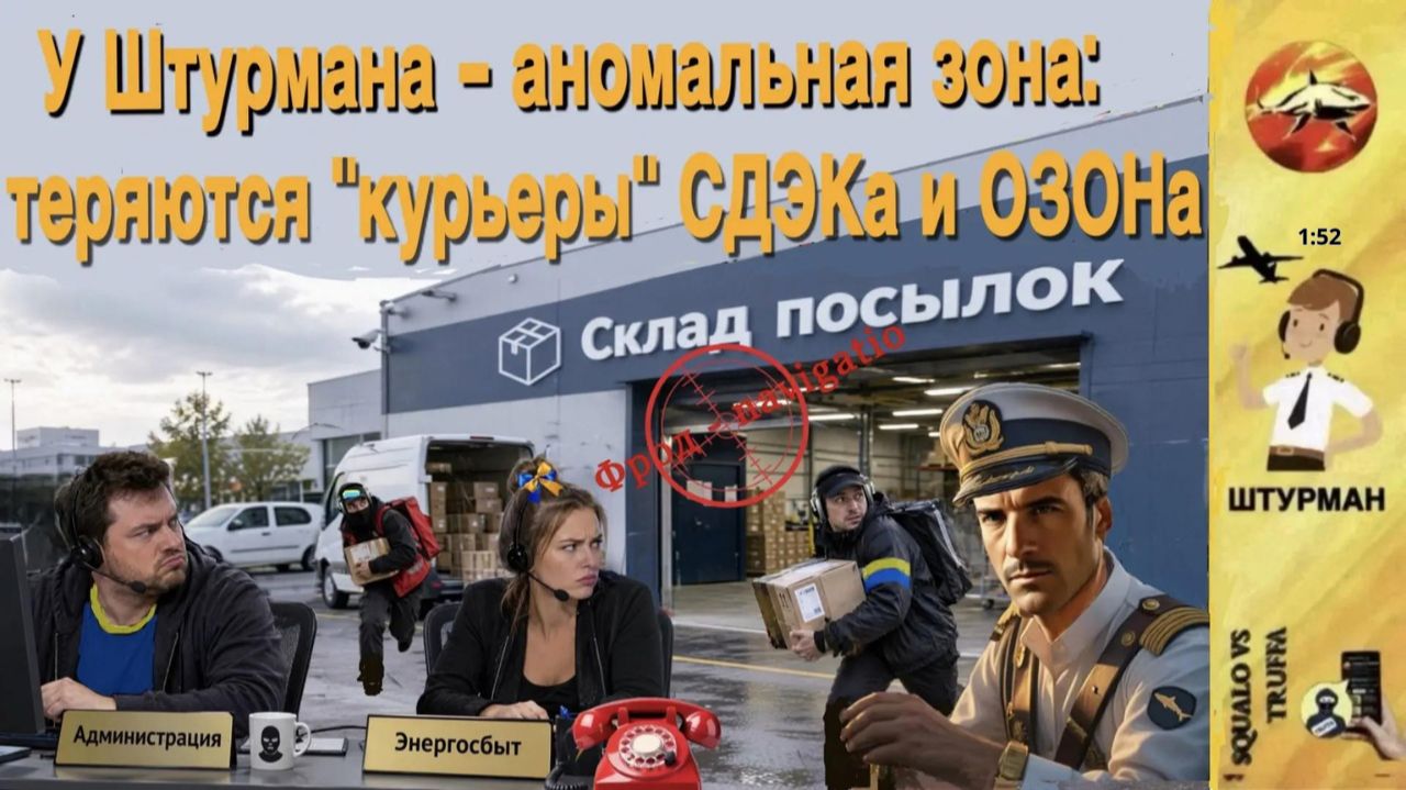 ШТУРМАН троллит мошенников : Куда пропал курьер? И зачем администрация дарит медали?