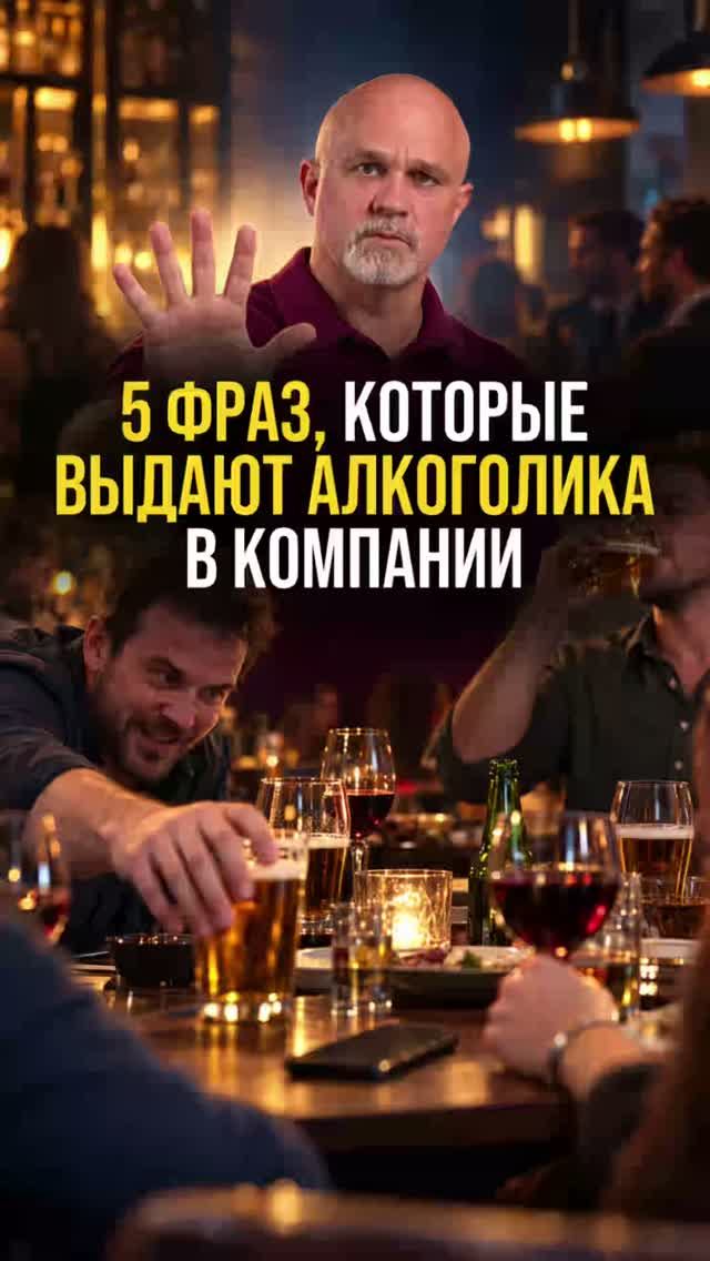 5 фраз, которые выдают алкоголика в компании