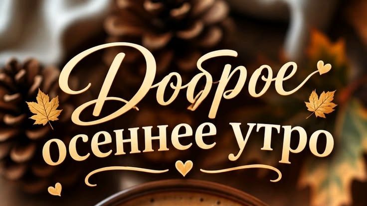 Доброе осеннее утро! Красивая музыкальная открытка с пожеланиями для близких 🍁💛