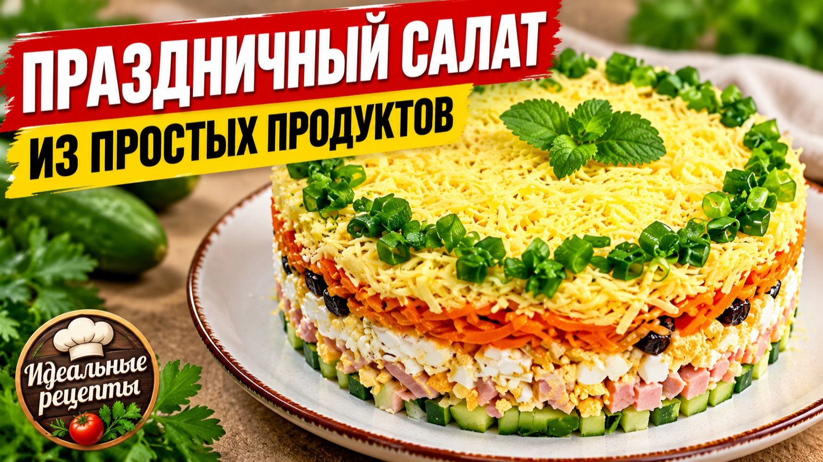Этот салат РАНЬШЕ ГОТОВИЛИ НА КАЖДЫЙ ПРАЗДНИК! Копчёная курица, чернослив и корейская морковь