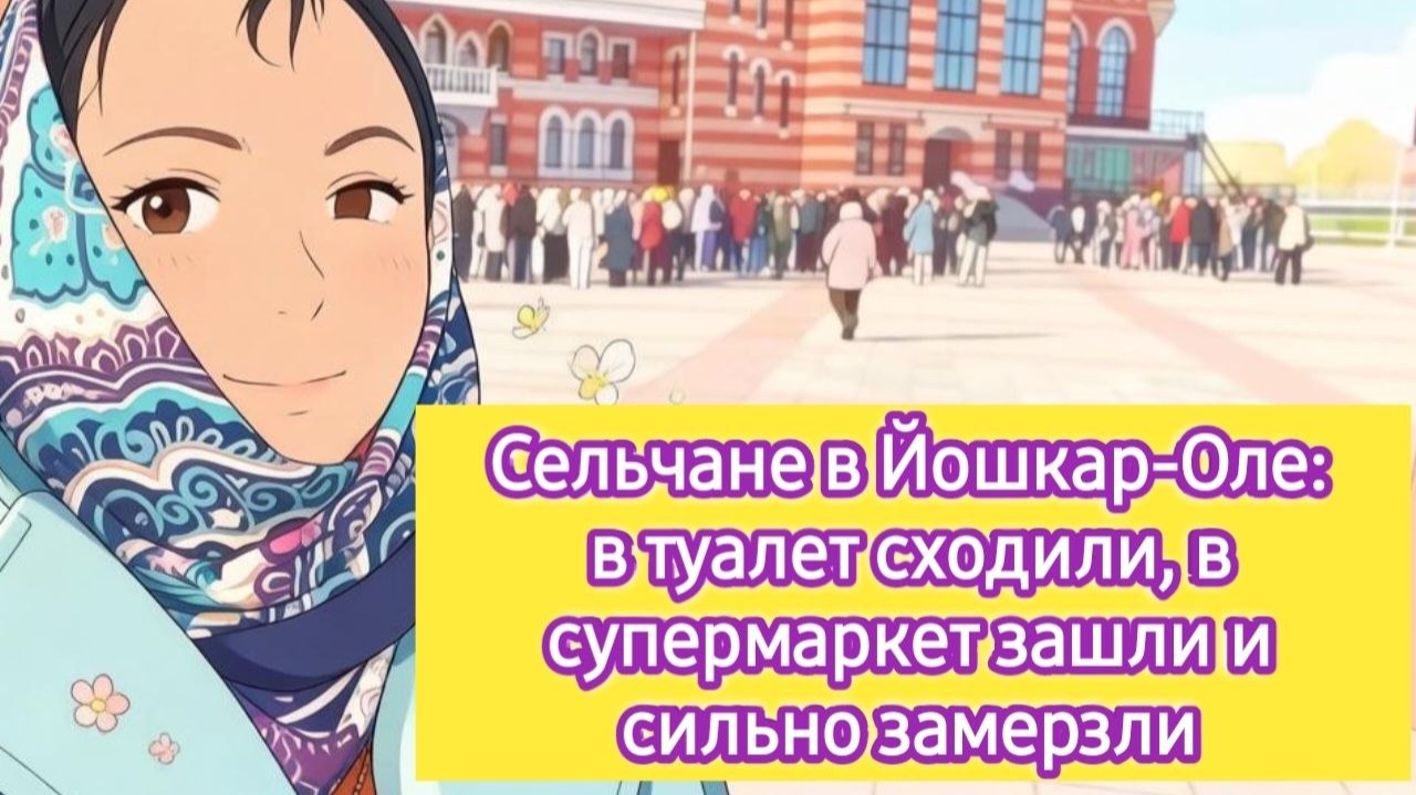 Сельчане в Йошкар-Оле: в туалет сходили, в супермаркет зашли и сильно замёрзли