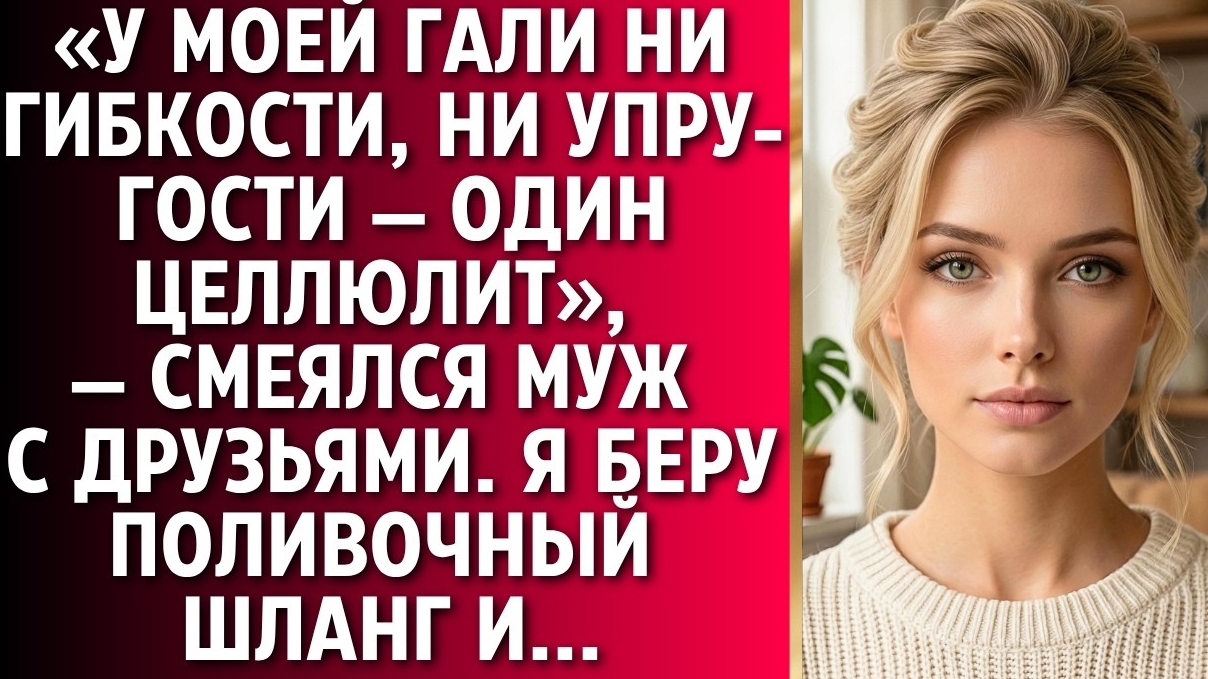 ИСТОРИИ ИЗ ЖИЗНИ/У моей Гали ни гибкости, ни упругости, один целлюлит/Аудиорассказы свекровь муж