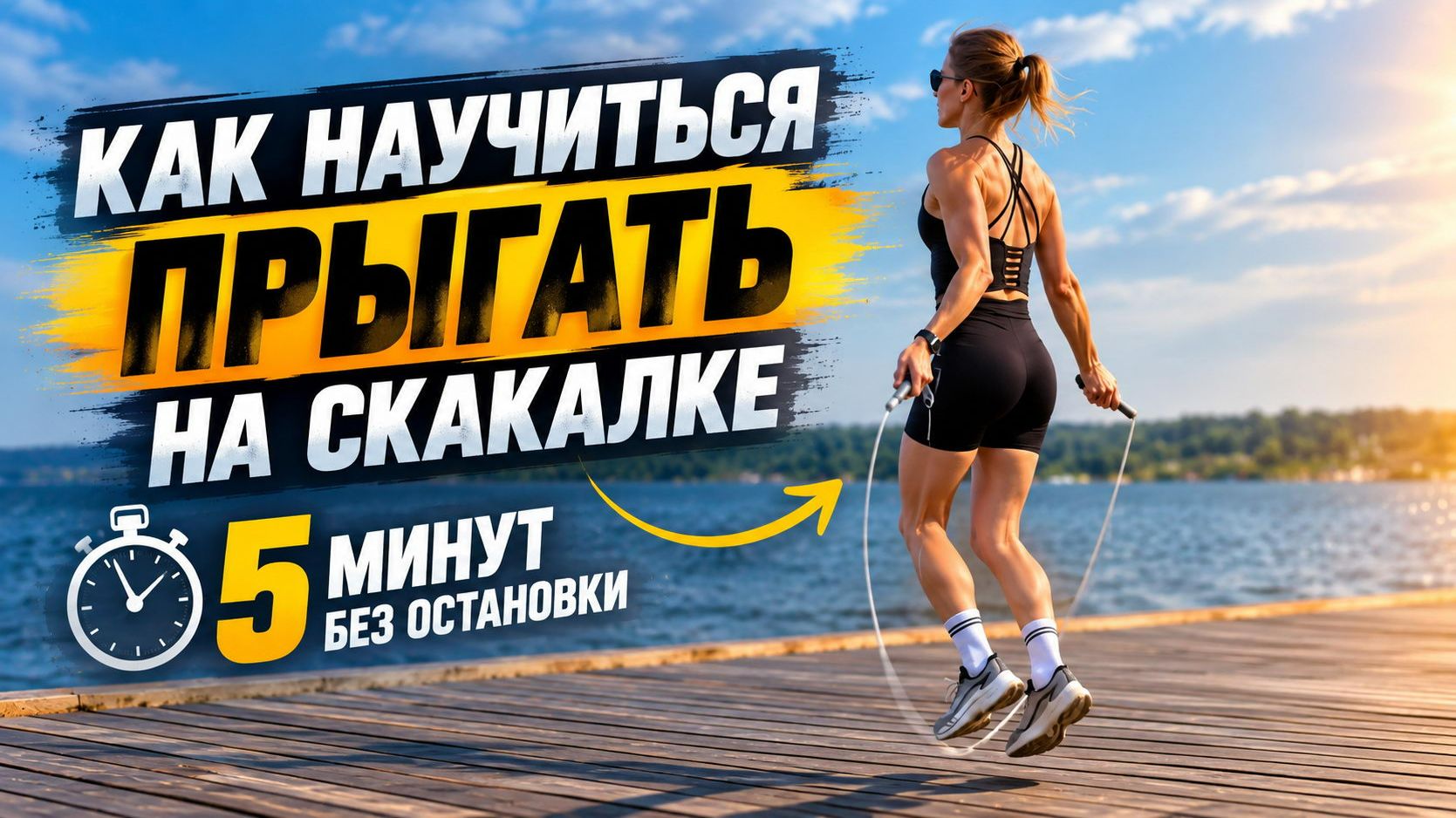 5 минут на скакалке без остановки: пошаговый план для новичка