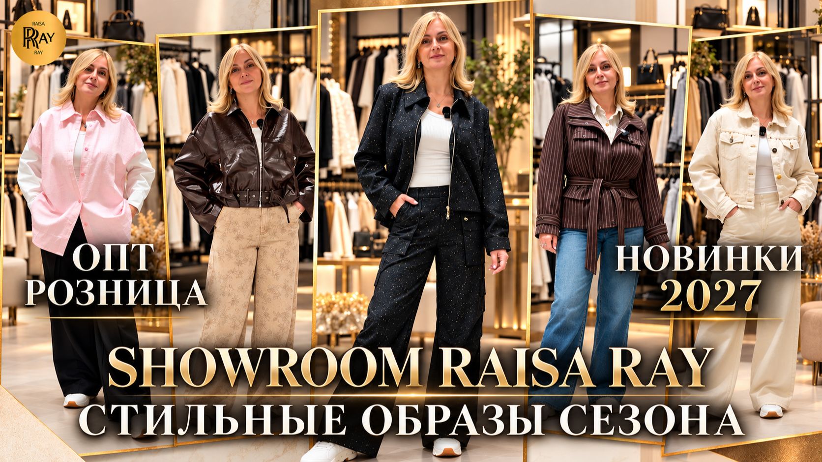 ОДИН ШОУРУМ — ДЕСЯТКИ ГОТОВЫХ ОБРАЗОВ💥 СТИЛЬНЫЕ НОВИНКИ ОТ RAISA RAY⭐ ОПТ И РОЗНИЦА🎀 МОСКВА