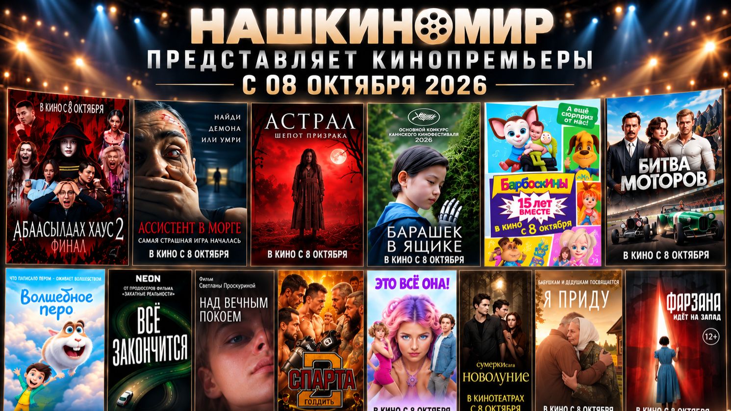 Обзор новинок кинопроката с 08 октября 2026