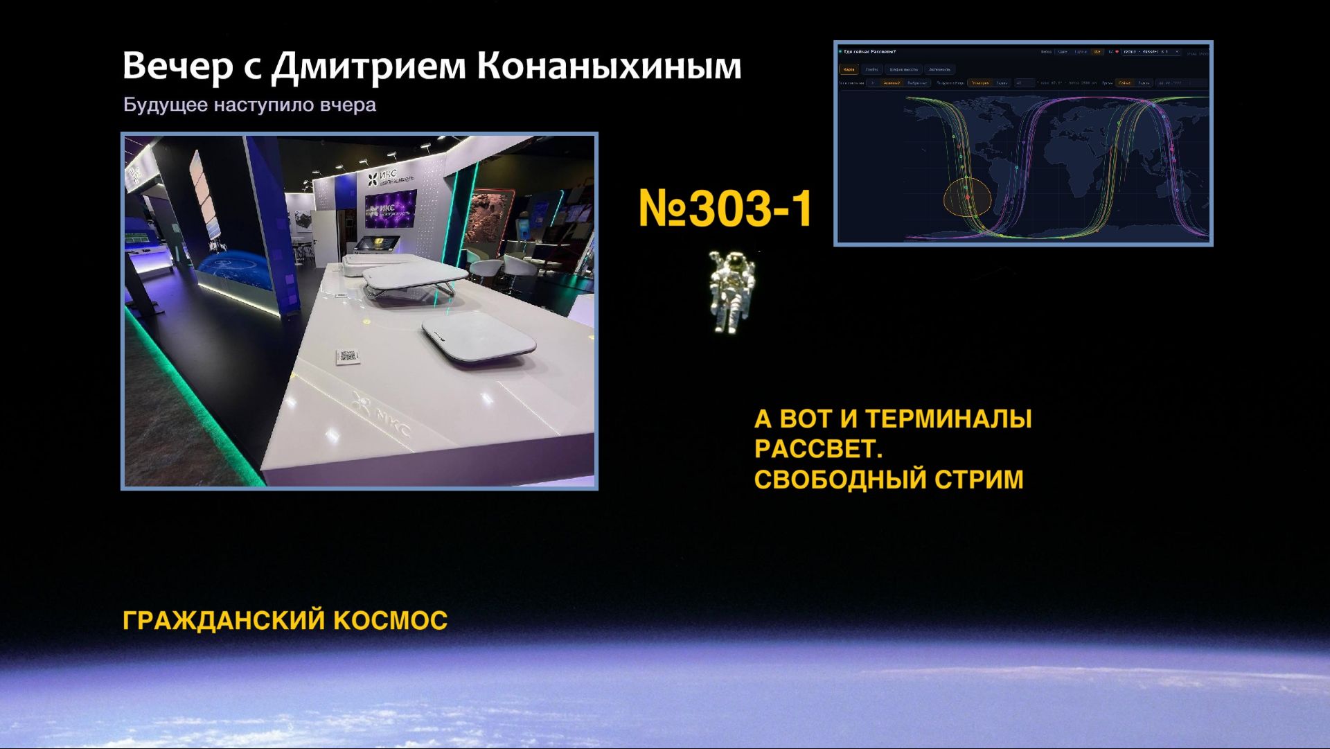 Вечер с Дмитрием Конаныхиным №303-1 А ВОТ И ТЕРМИНАЛЫ РАССВЕТ. СВОБОДНЫЙ СТРИМ