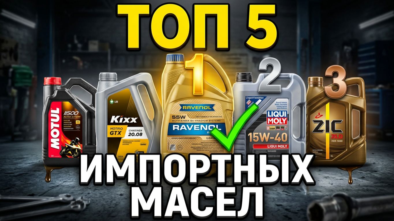 ⚡ ТОП-5 ИМПОРТНЫХ МОТОРНЫХ МАСЕЛ: ОФИЦИАЛЬНО ПРОДАЮТСЯ В РОССИИ! КАКОЕ МАСЛО ВЫБРАТЬ?
