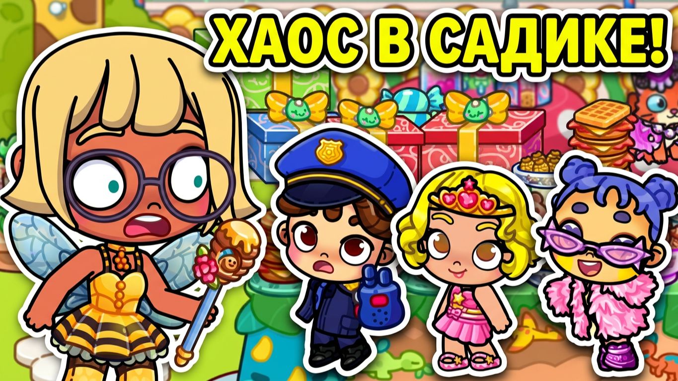 ПРАЗДНИК В ДЕТСКОМ САДУ С КУЧЕЙ ПОДАРКОВ!🎁 Avatar World МАЛЫШИ И СЛАДОСТИ