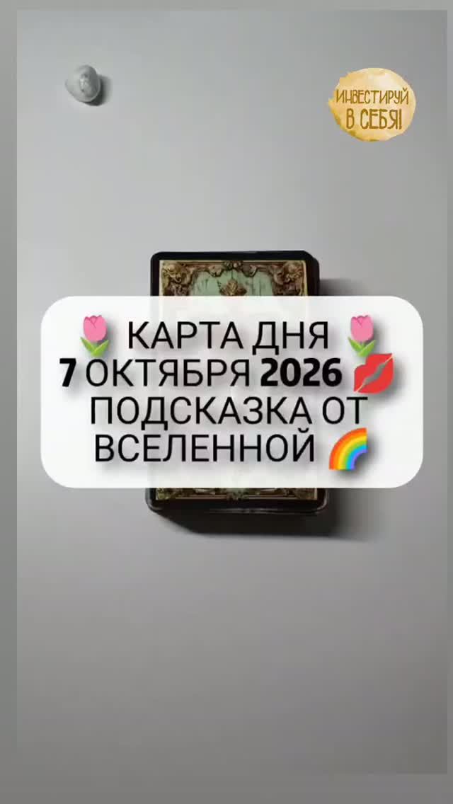 🌷 КАРТА ДНЯ 🌷 7 ОКТЯБРЯ 2026 💋 ПОДСКАЗКА ОТ ВСЕЛЕННОЙ 🌈