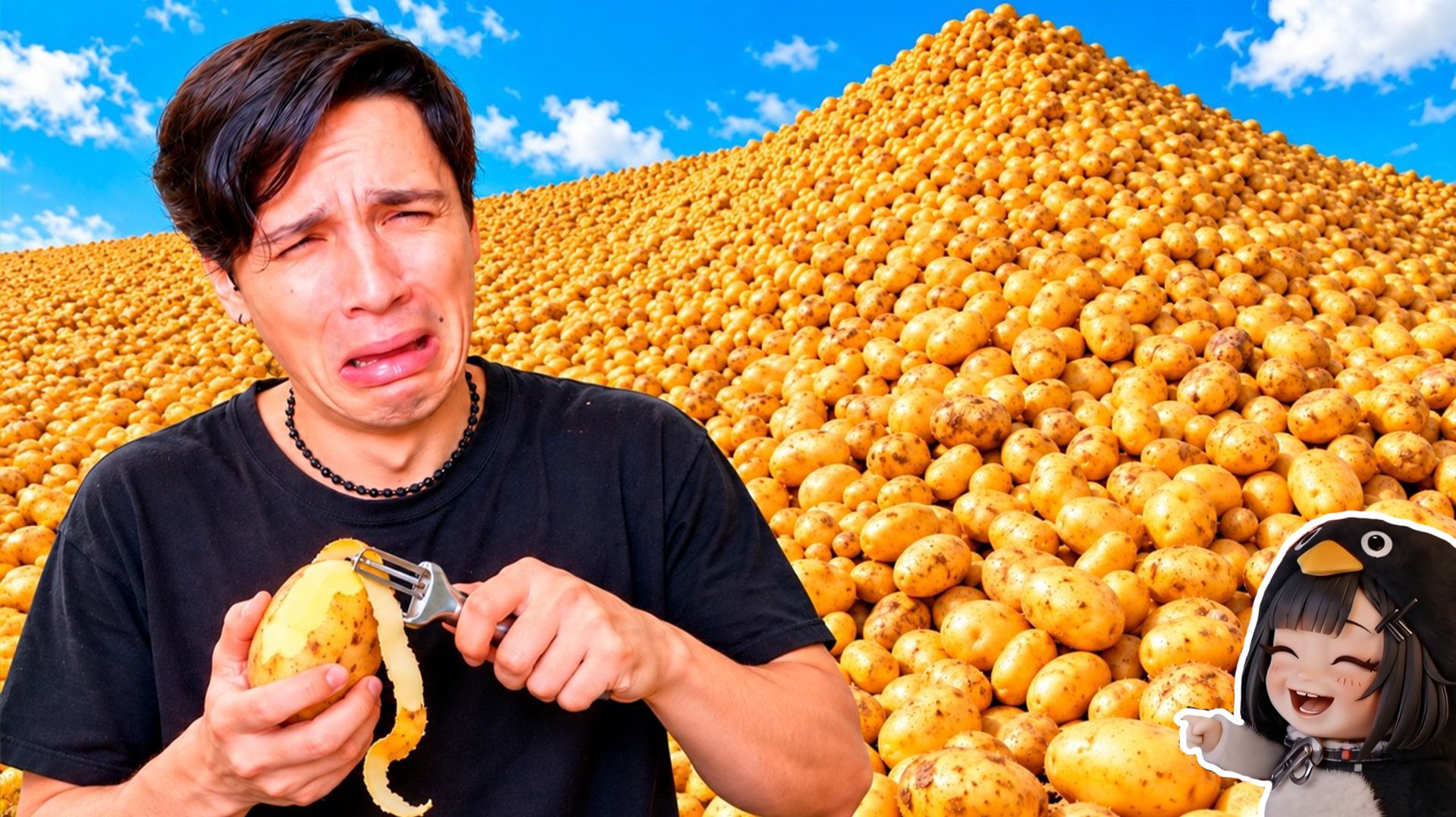 Я ДОЛЖЕН ПОЧИСТИТЬ ВСЮ ЭТУ ГОРУ КАРТОШКИ, ЧТОБЫ СБЕЖАТЬ!😱🥔