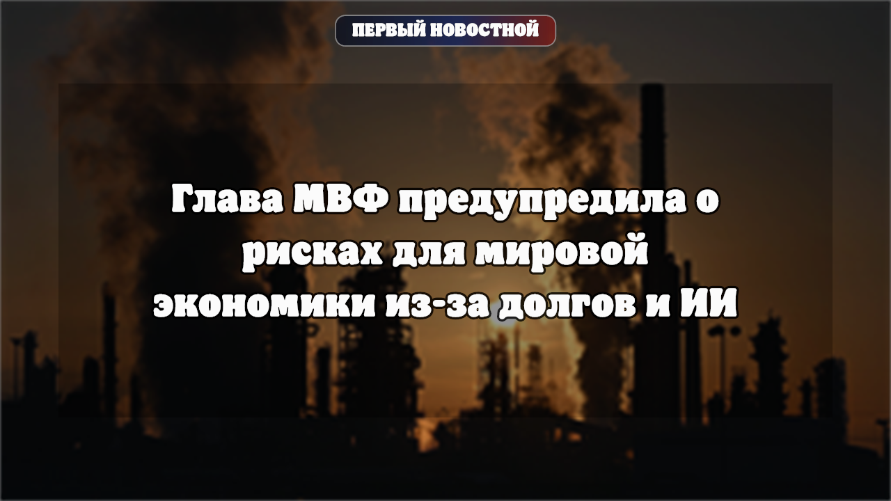 Глава МВФ предупредила о рисках для мировой экономики из-за долгов и ИИ