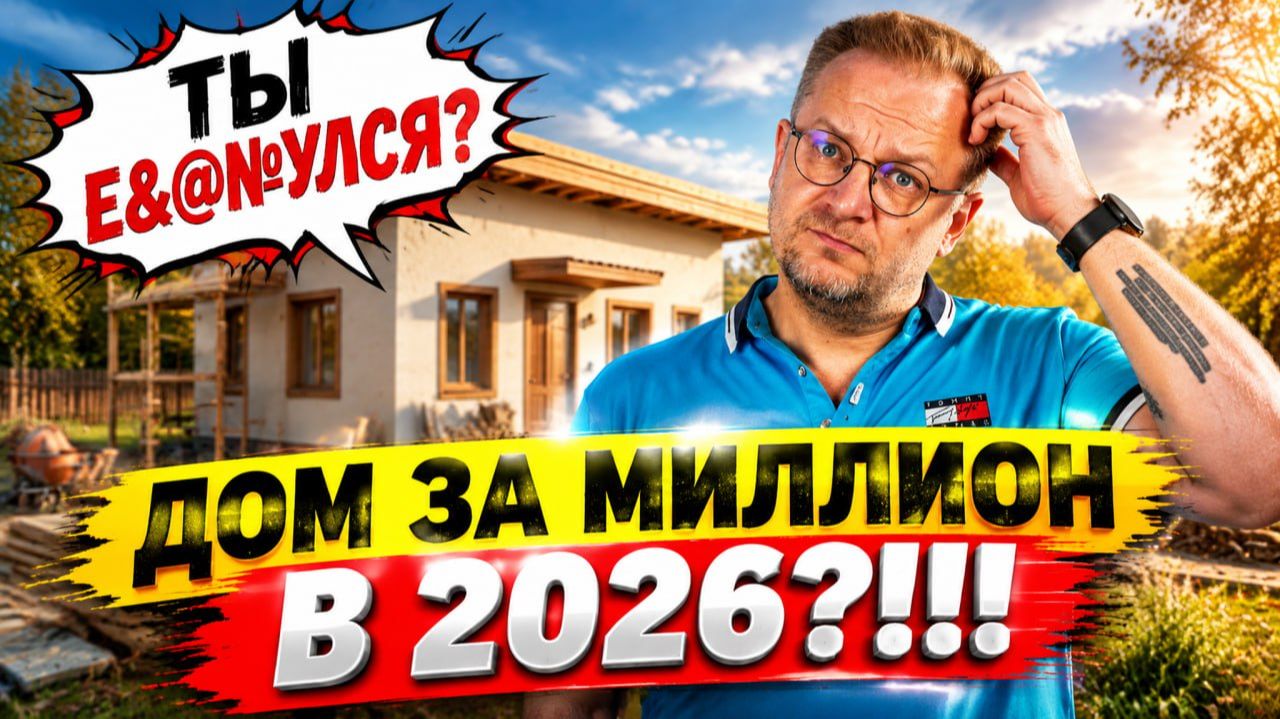 ДОМ ЗА 1 МИЛЛИОН в 2026. Вот что реально построить