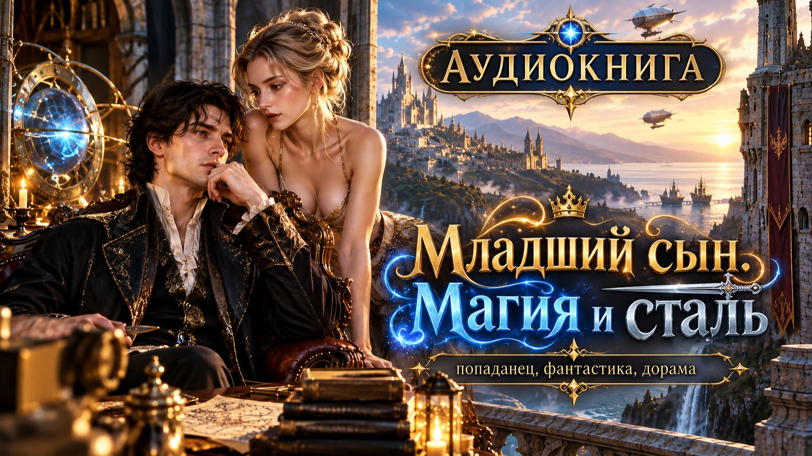 АУДИОКНИГА МЛАДШИЙ СЫН: МАГИЯ И СТАЛЬ, ПОПАДАНЕЦ, ФАНТАСТИКА, ДОРАМА