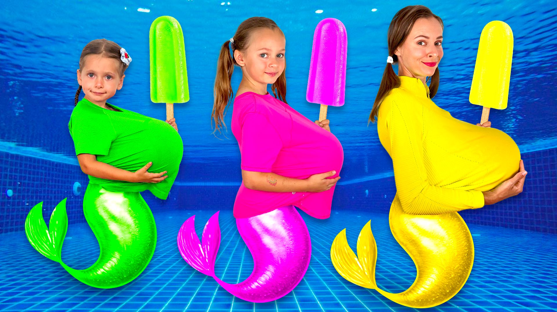 🧜♀️ Русалки и СЛИШКОМ МНОГО мороженого! 🍦😱 | Весёлая история для детей