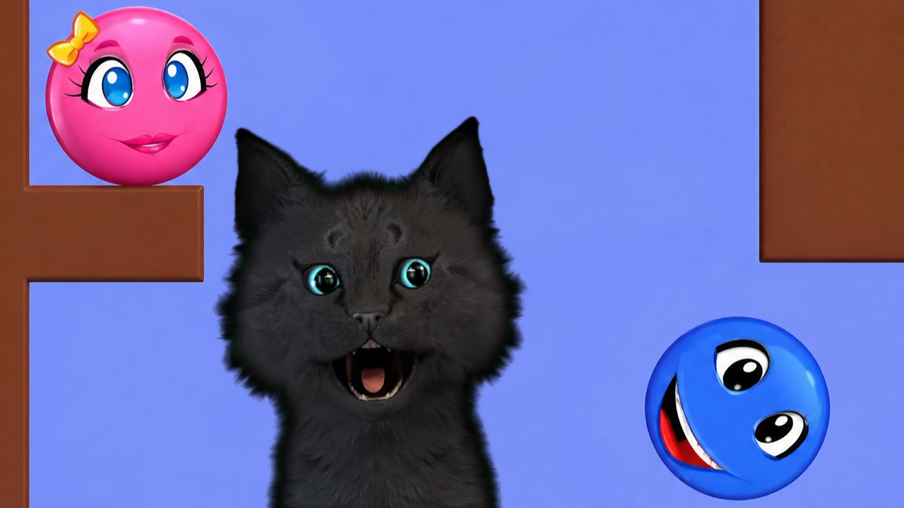 Супер Кот в Level Maker Синий и Розовый #3 🐱 СУПЕР КОТ ДОБРАЛСЯ ДО РОЗОВОЙ