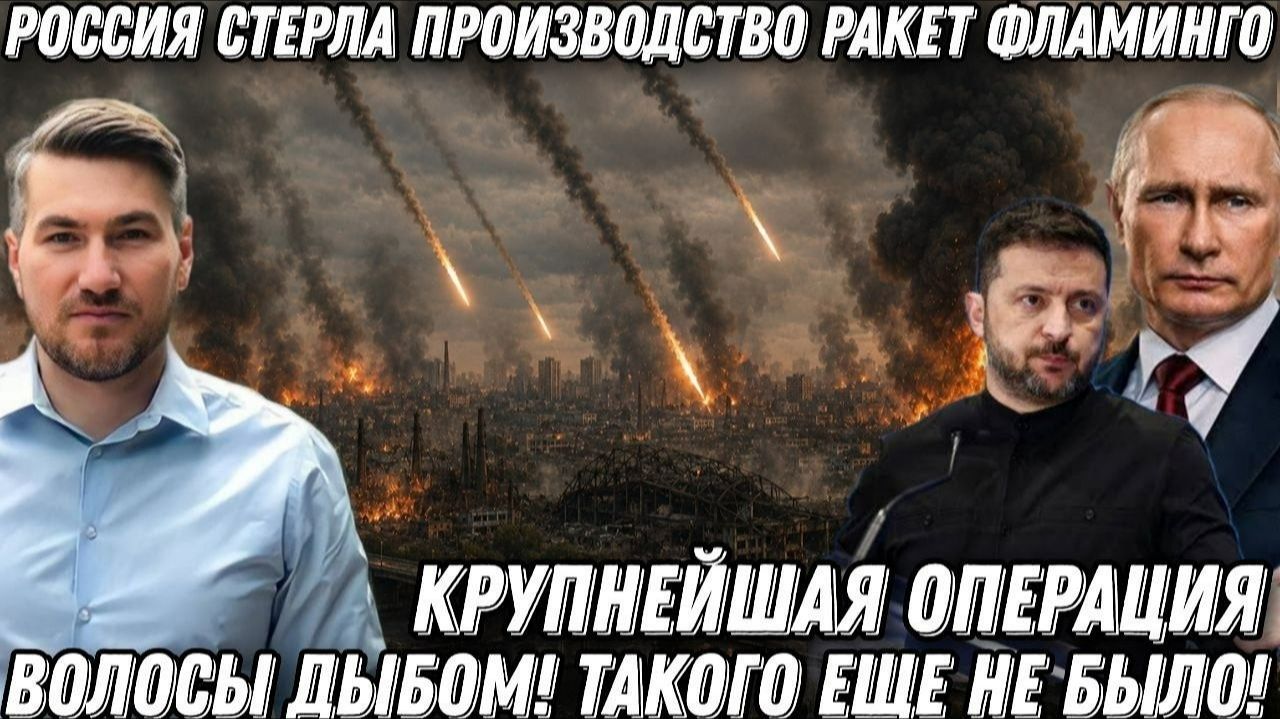 Волосы дыбом! Такого еще не было! ВКС России стерли все ВПК по производству ракет Фламинго! Киев