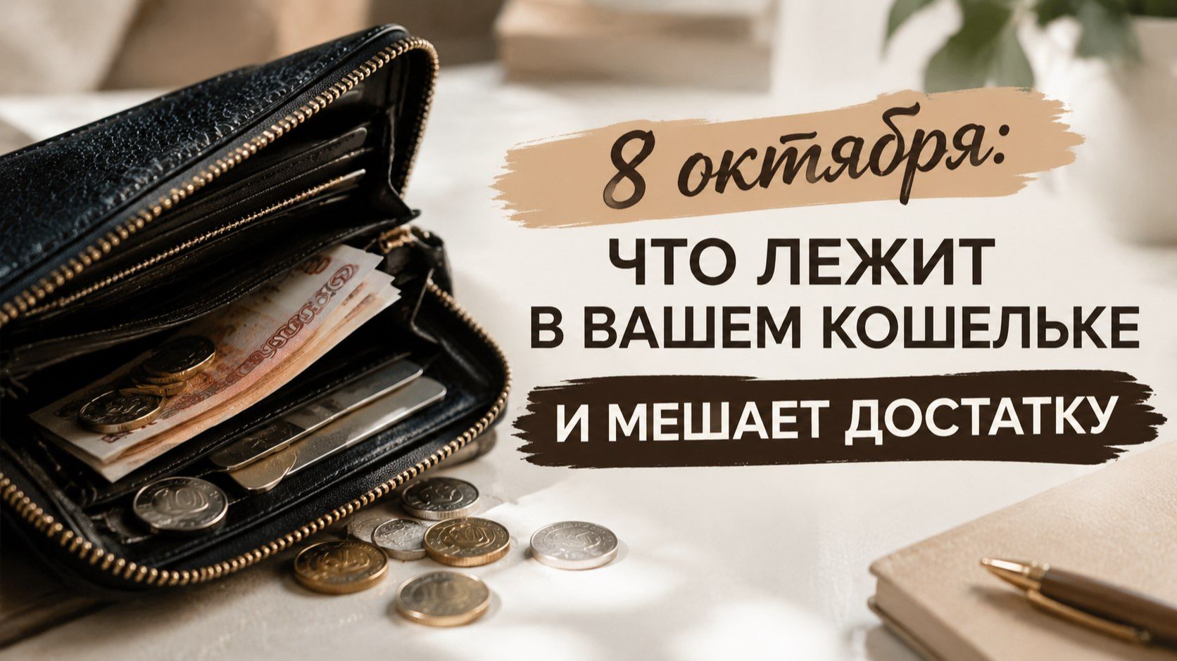 8 октября_ что лежит в вашем кошельке и мешает достатку
