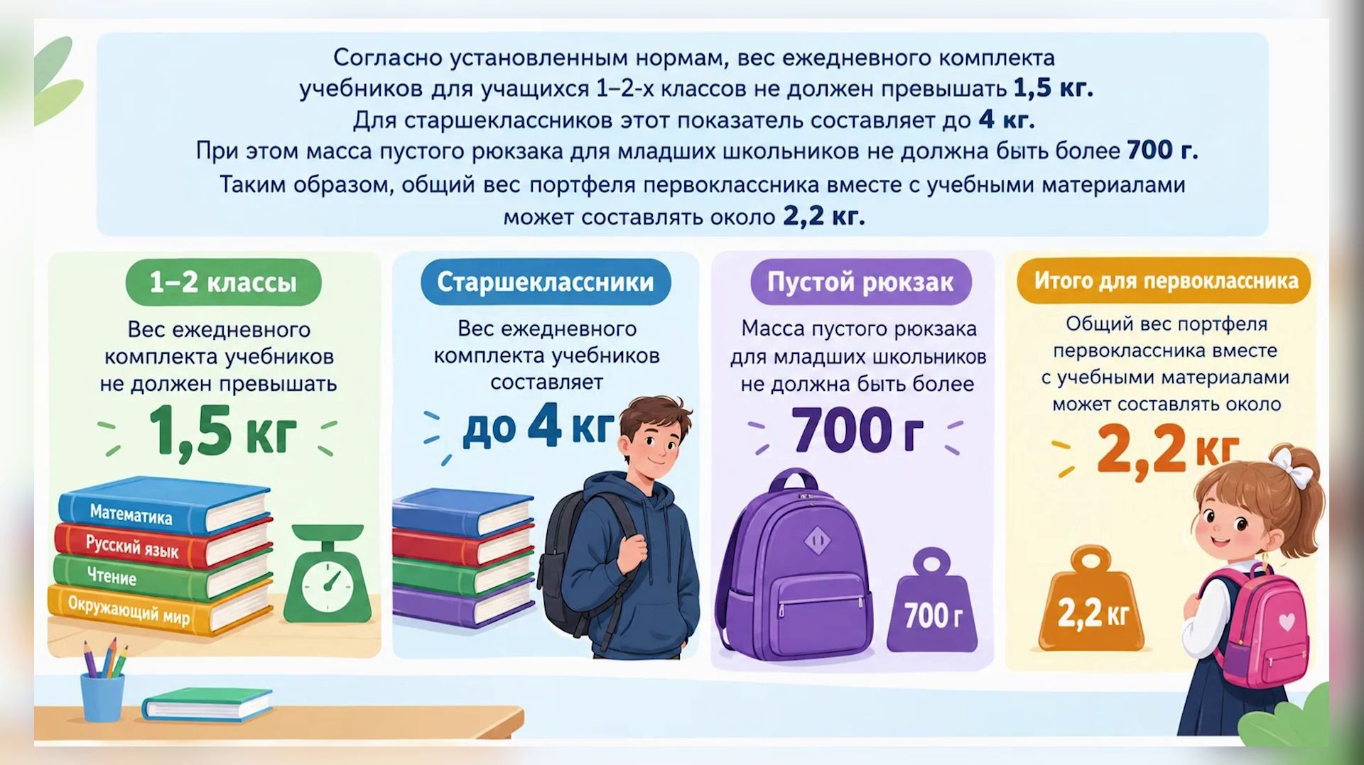 РОДИТЕЛИ СМОГУТ ПОЖАЛОВАТЬСЯ НА ТЯЖЕЛЫЙ РЮКЗАК ШКОЛЬНИКА