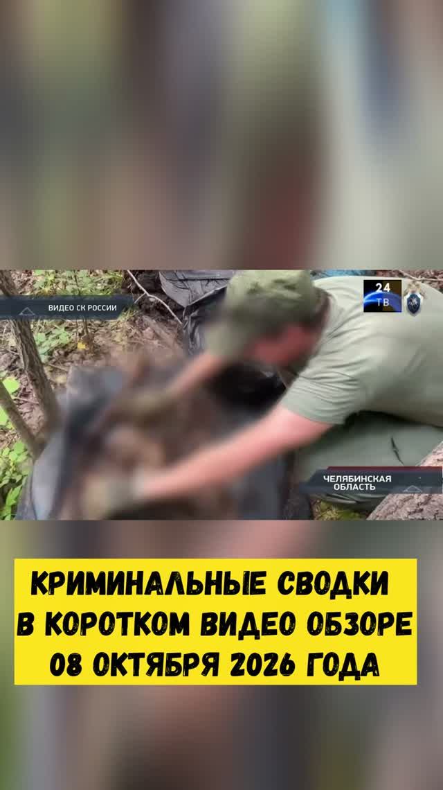 Криминальные сводки в коротком видео обзоре от 08 октября 2026 года