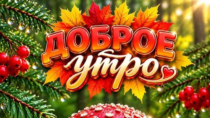С добрым осенним утром. Шикарная музыкальная открытка.
