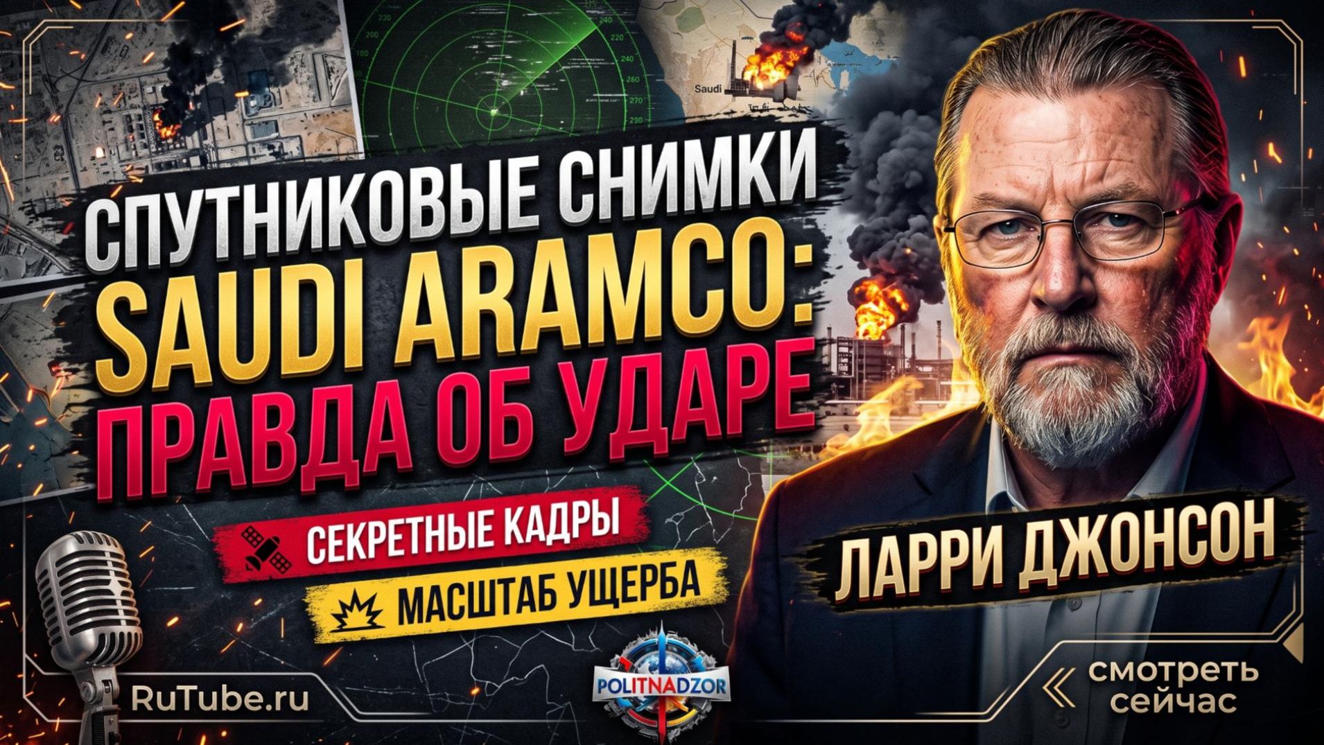 💥Ларри Джонсон | Удар по Saudi Aramco: спутниковые снимки показали масштаб катастрофы