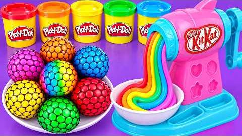 Мультики для детей, Пельмешки-Сквиши Из Play-Doh! Слайм, Лапша И Суперзалипательный ASMR!