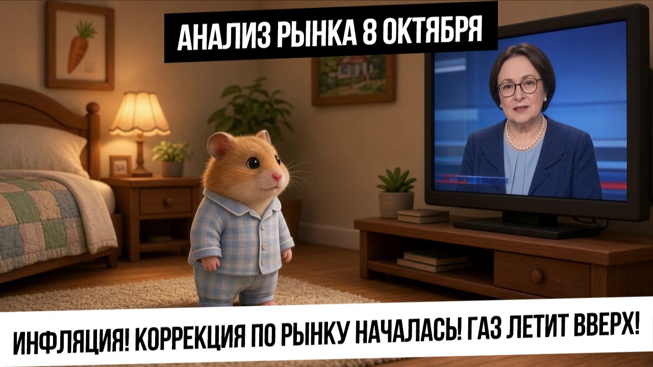 Анализ рынка 8 октября. Рынок ушел в коррекцию! Будет ли крах рынка? Газ вышел вверх из накопления!
