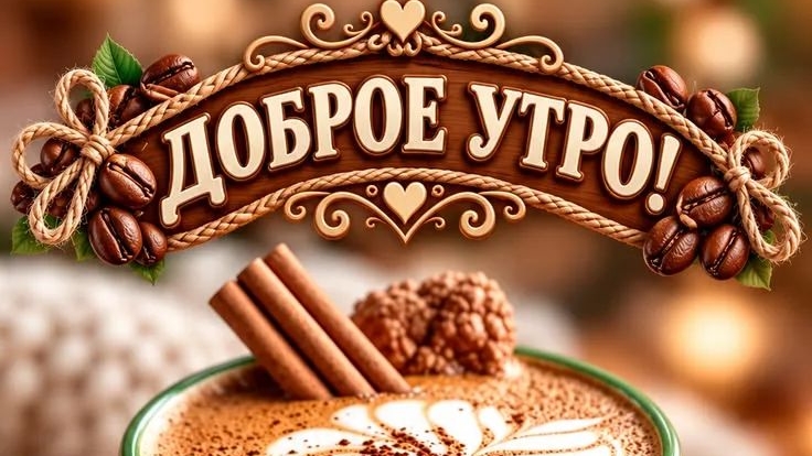 Доброе октябрьское утро. Красивая музыкальная открытка.