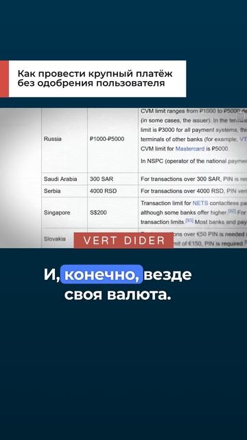 Как провести крупный платёж без одобрения пользователя
