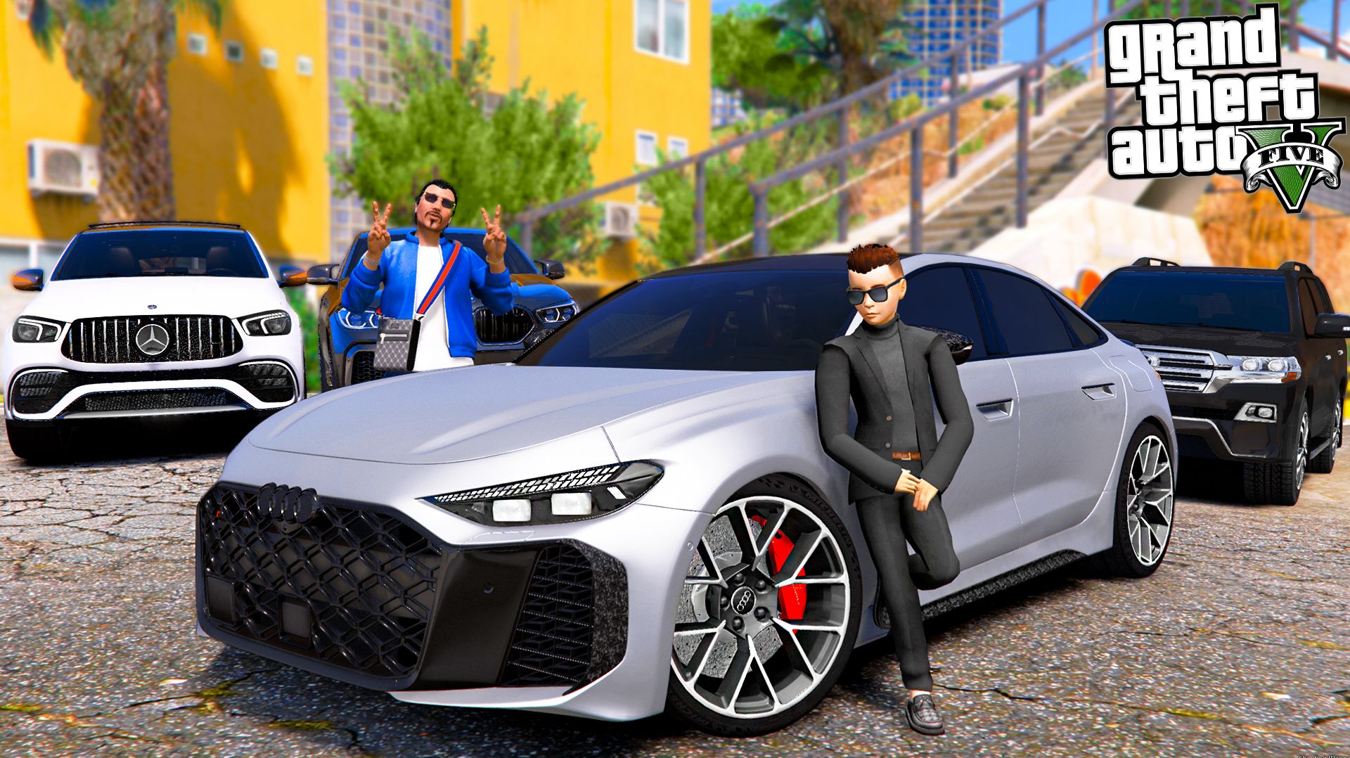 ОТЕЦ И СЫН В GTA 5 - СЫН КУПИЛ СЕБЕ НОВУЮ AUDI RS5! ШКОЛЬНИК В 15 ЛЕТ КУПИЛ МАШИНУ! 🌊ВОТЕР