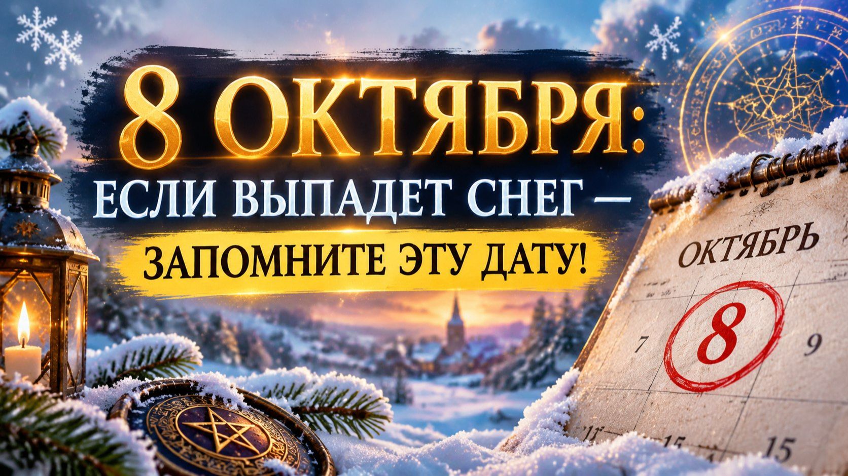 8 октября_ если выпадет снег — запомните эту дату