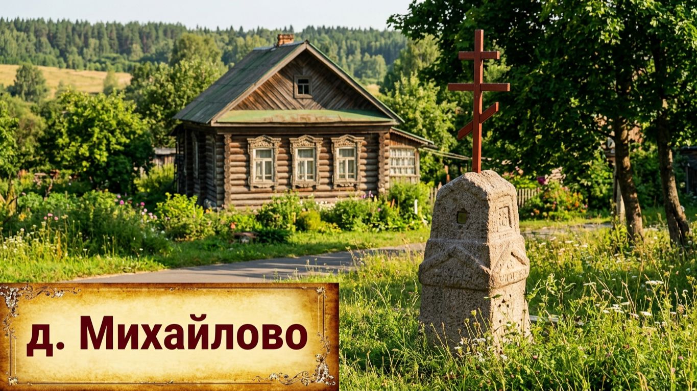 Деревня в глубинке России. Большая деревня для тихой и спокойной жизни с хорошей дорогой.