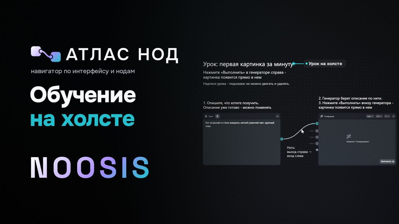 Атлас нод. Основы: холст и интерфейс