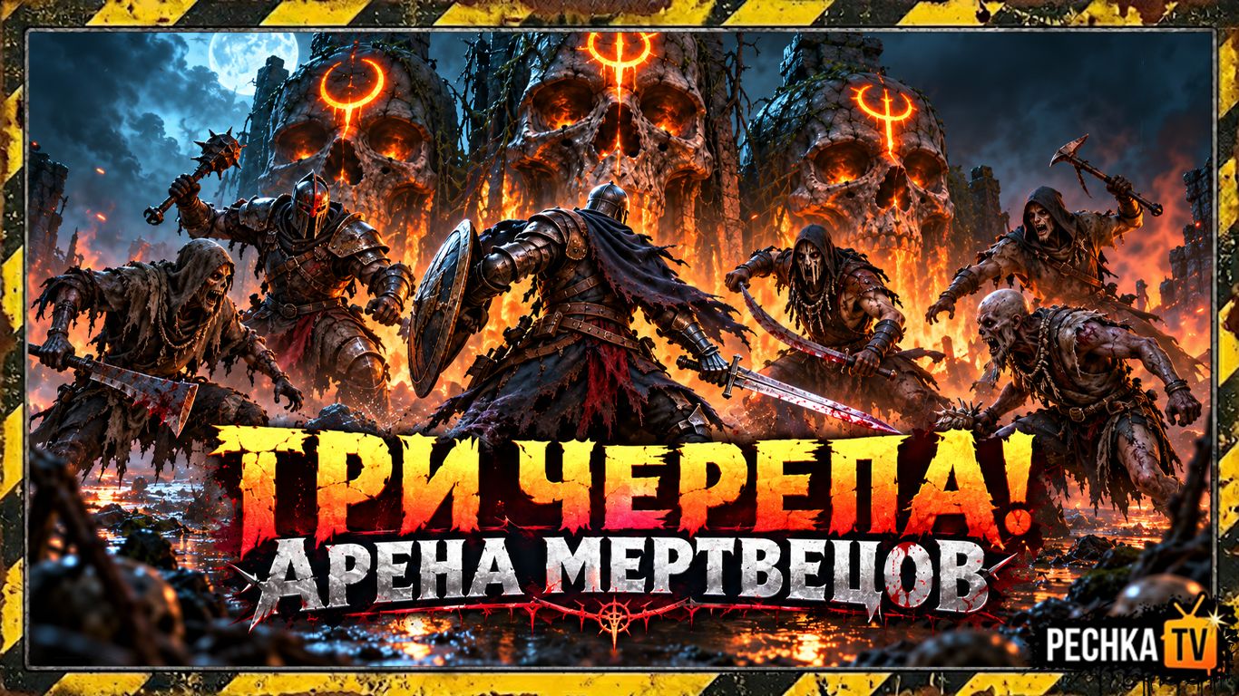 АРЕНА МЕРТВЕЦОВ И ТАЙНЫЕ ЗНАНИЯ! ЛОКАЦИЯ ТРИ ЧЕРЕПА В GRIM SOUL | Pechka TV