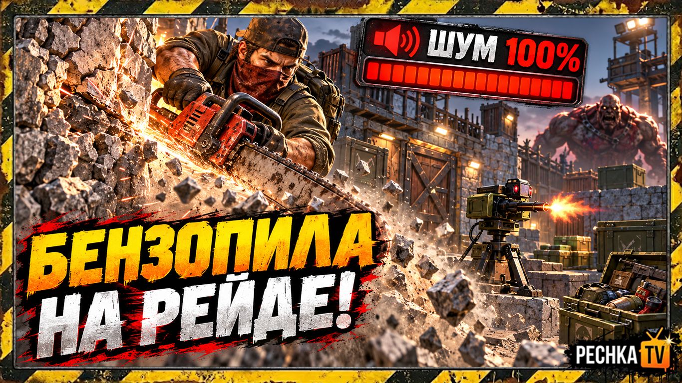 БЕНЗОПИЛА И ПОРТАТИВНАЯ ТУРЕЛЬ НА РЕЙДЕ! БАЗА MAZARK В LDOE | Pechka TV