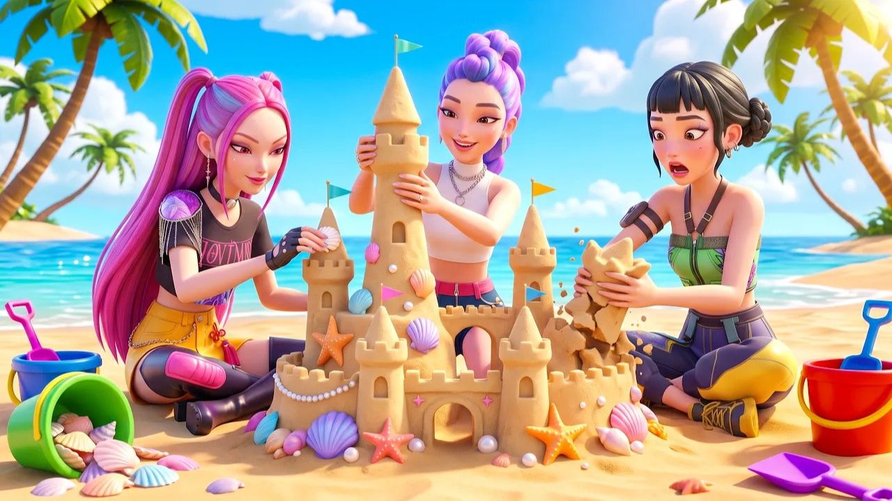 ☀️ Самое прекрасное летнее воспоминание Хантрикс ☀. K-Pop Demon Hunters