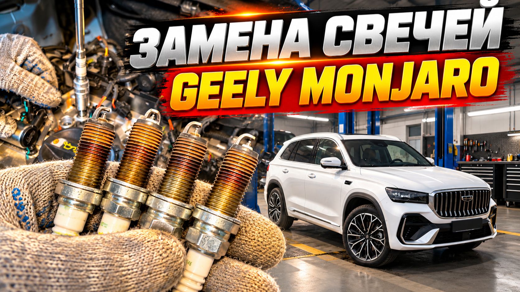 Замена свечей зажигания Geely Monjaro своими руками. Подробная инструкция Джили Монжаро