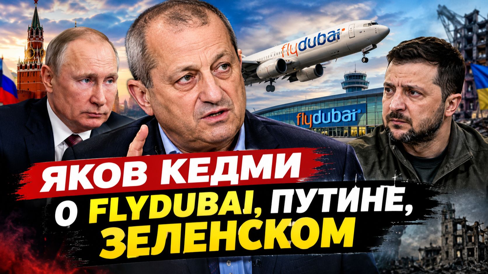 Яков КЕДМИ - о FlyDubai, Путине, Зеленском