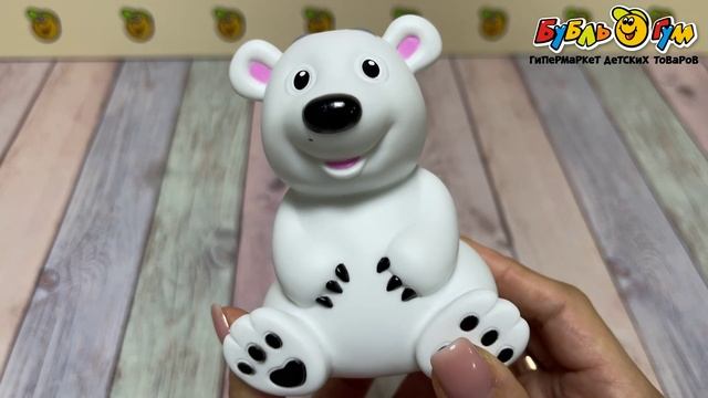 Игрушка для ванны Капитошка Медвежонок Умка 1шт - видео