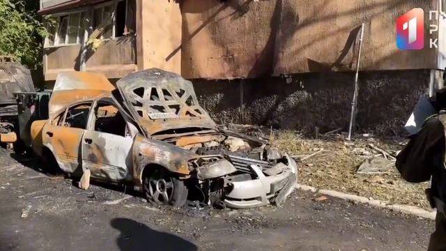 Сотрудниками Следственного комитета Российской Федерации производится осмотр и фиксация атаки