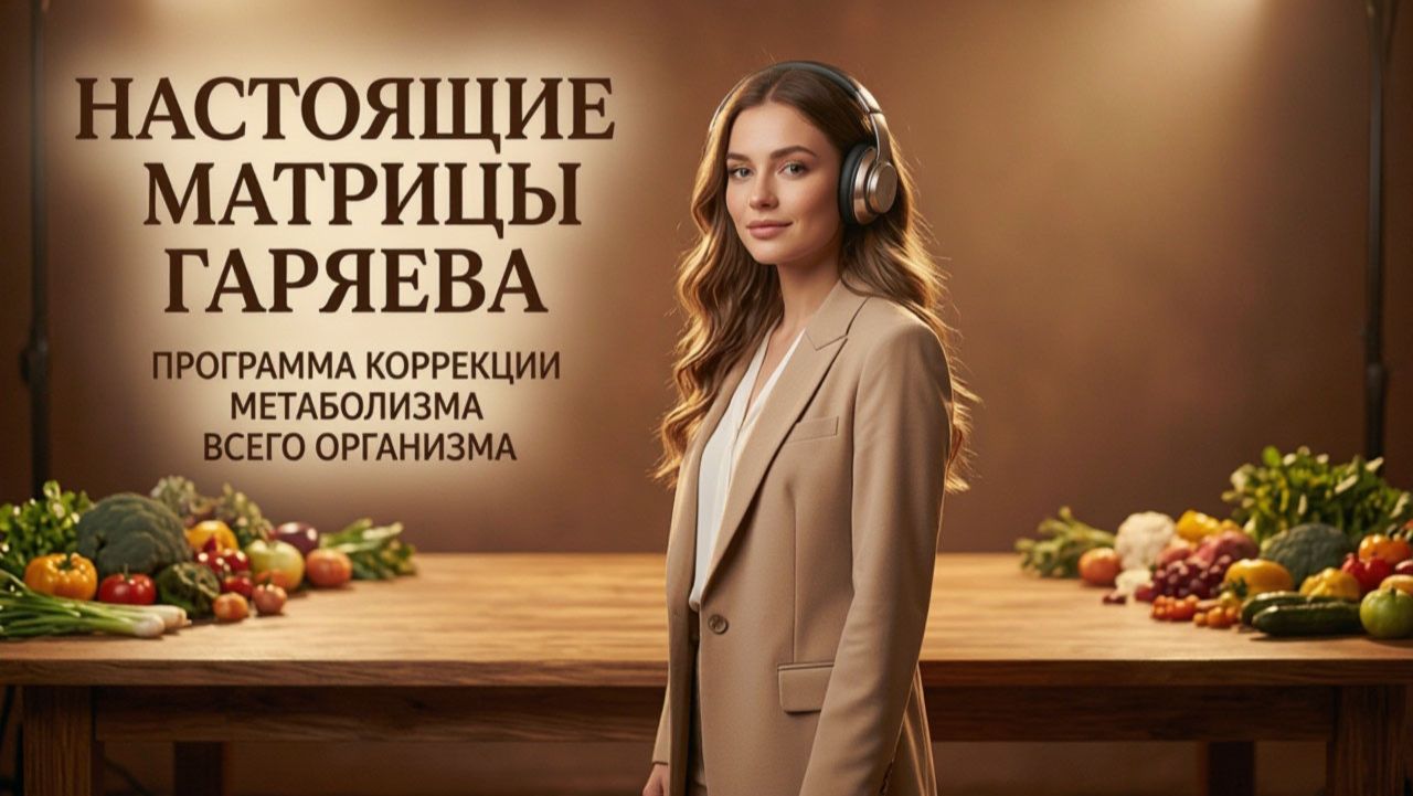 НАСТОЯЩИЕ МАТРИЦЫ ГАРЯЕВА Программа коррекции метаболизма всего организма.